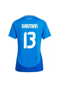 Fotbalové Dres Itálie Matteo Darmian #13 Dámské Domácí Oblečení ME 2024 Krátký Rukáv